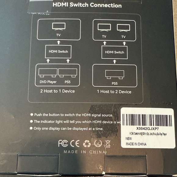 HDMI Bi-Direction Switch for Video Games Fire Stick Full HD - Picture 3 of 4